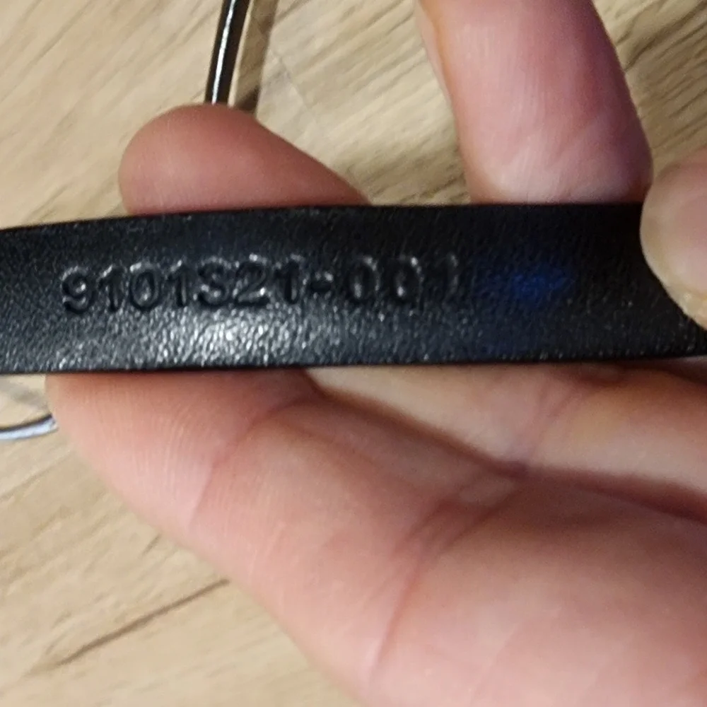 VTG Ralph Lauren Black Italian Leather Skinny O-Ring Belt S/M Equestrian Luxury - Picture 4 of 7